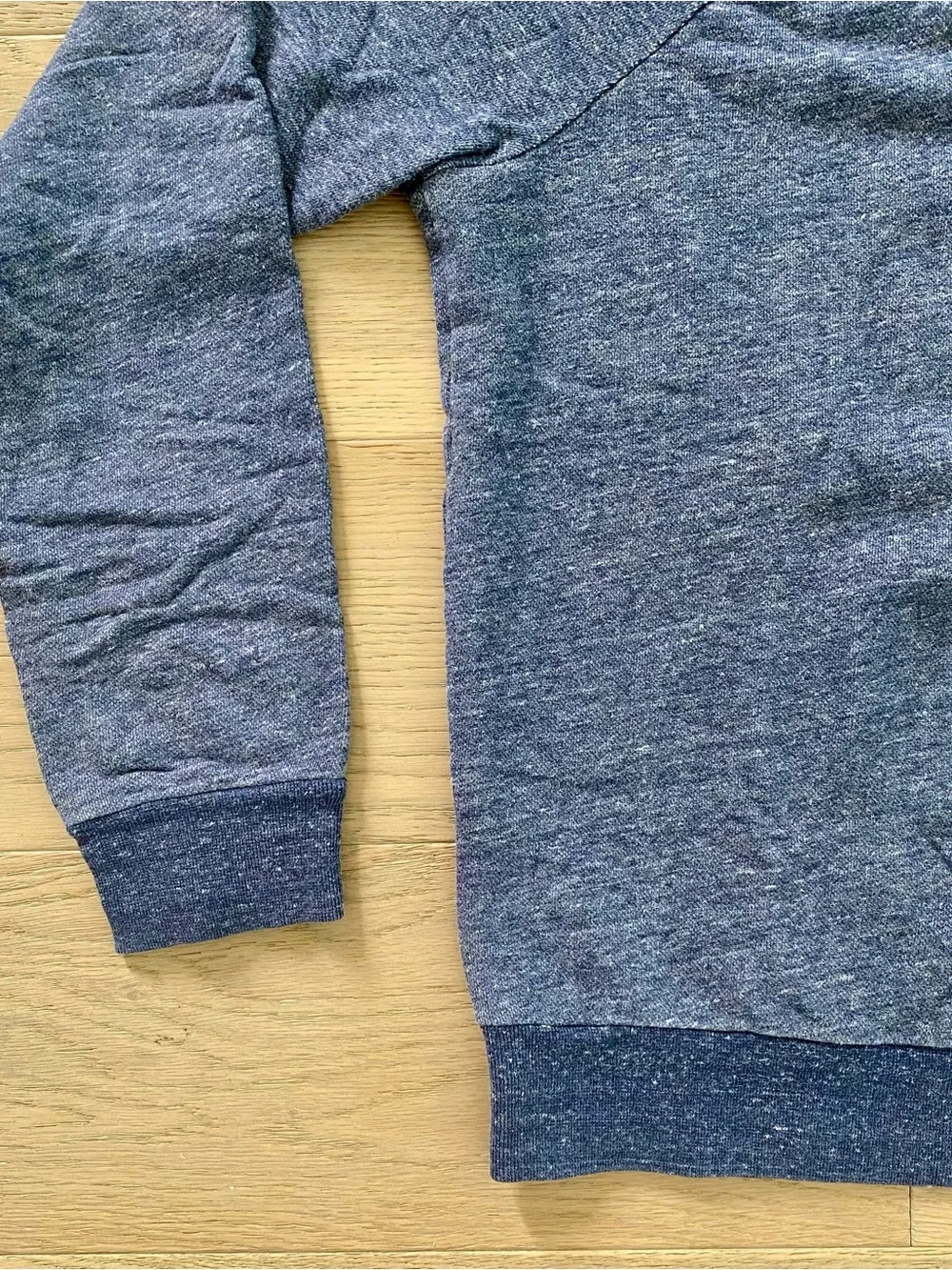 Everlane Men's Blue Heather French Terry Crewneck Sweatshirt - Size M